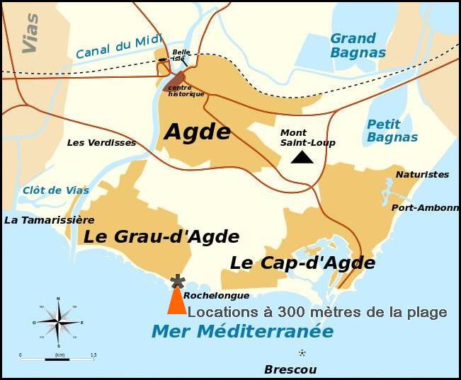 Deux locations en bord de mer